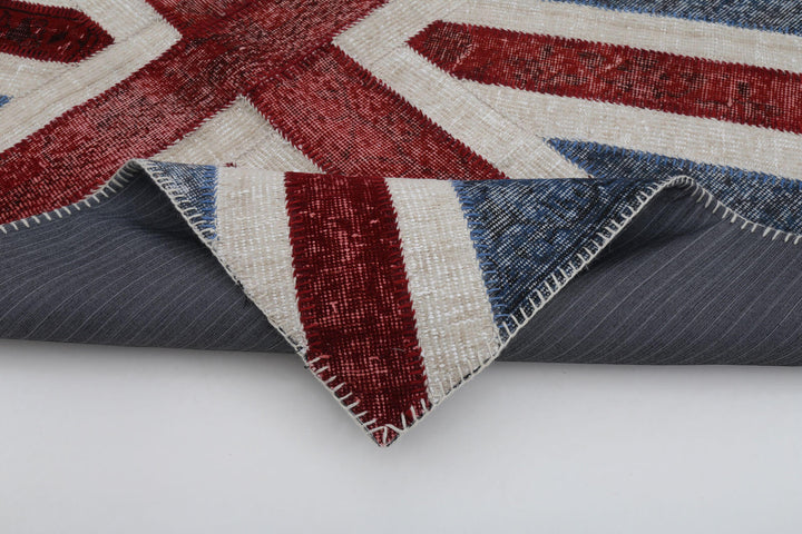 4x6 British Flag Patchwork Rug - 22730