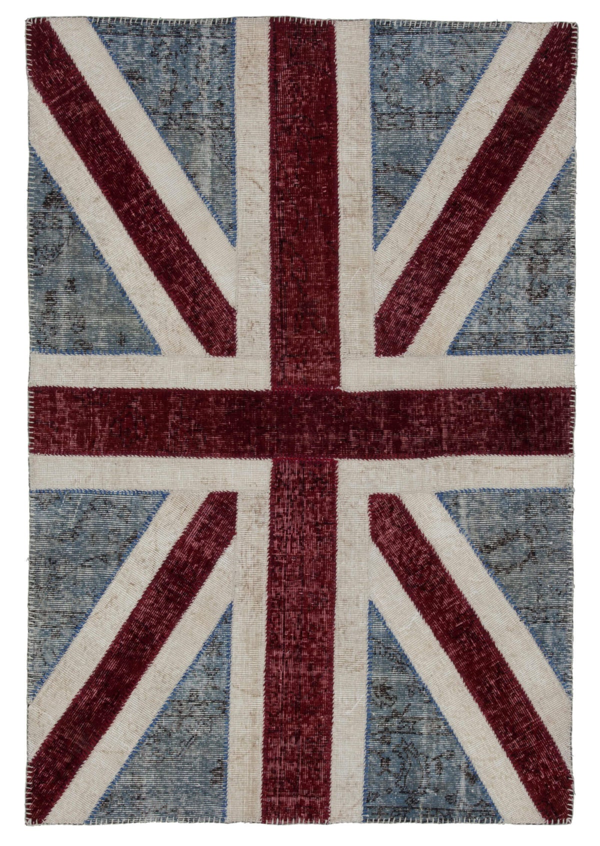 4x6 Uk Flag Patchwork Rug - 22731