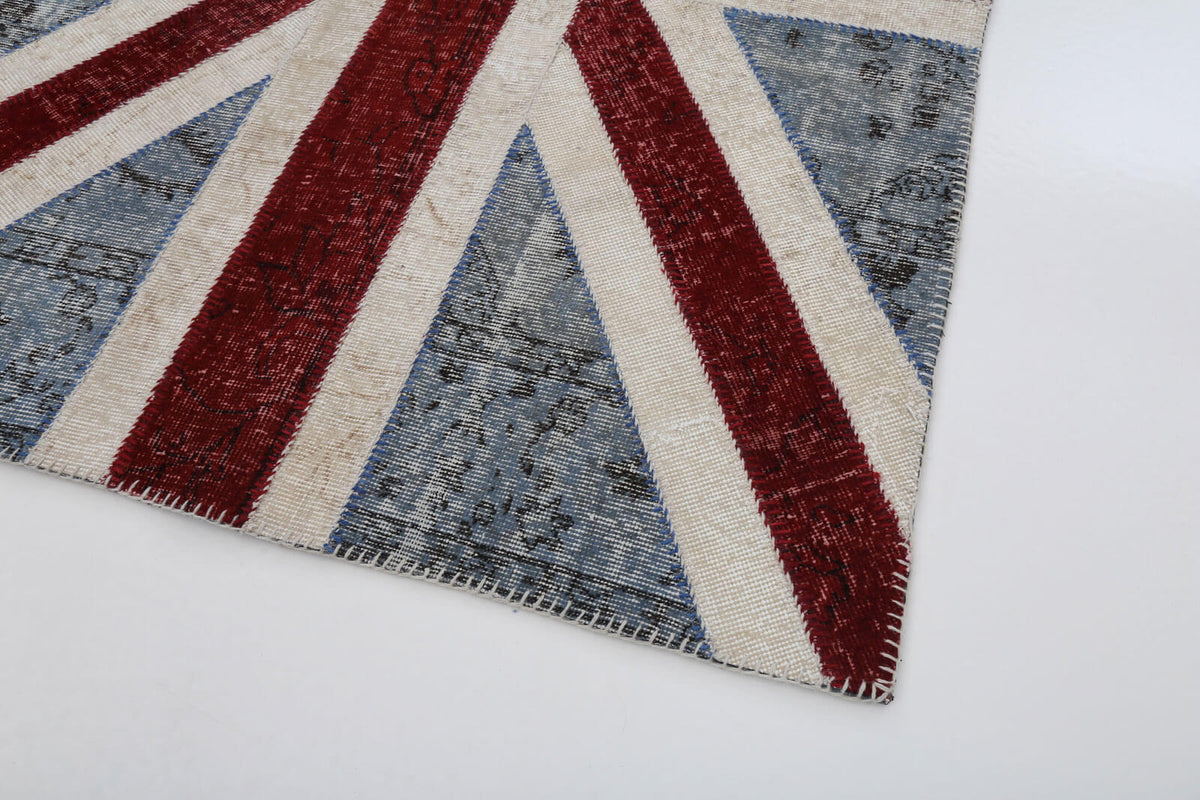 4x6 Uk Flag Patchwork Rug - 22731