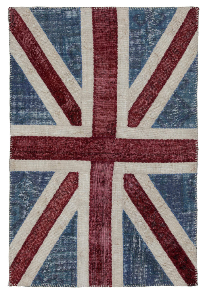 4x6 Uk Flag Patchwork Rug - 22732