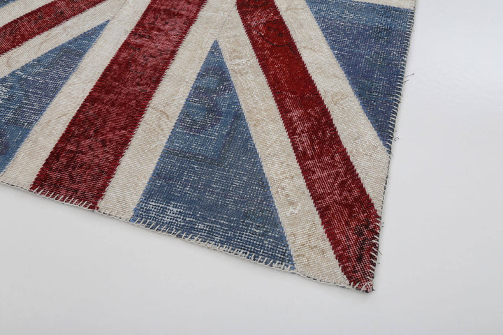 4x6 Uk Flag Patchwork Rug - 22732
