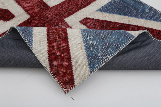 4x6 Uk Flag Patchwork Rug - 22732