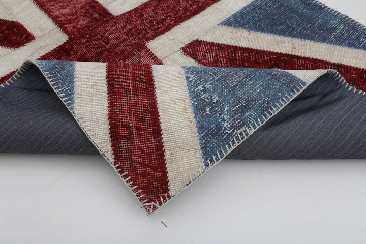 4x6 Uk Flag Patchwork Rug - 22732