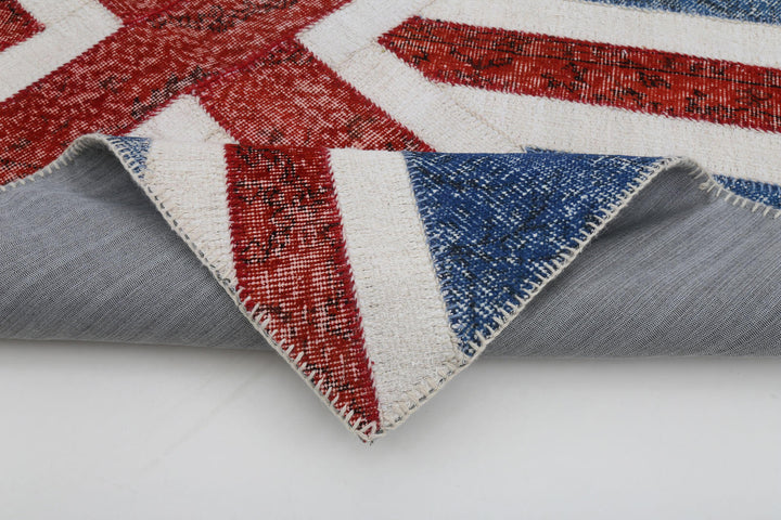 4x6 British Flag Patchwork Rug - 22733