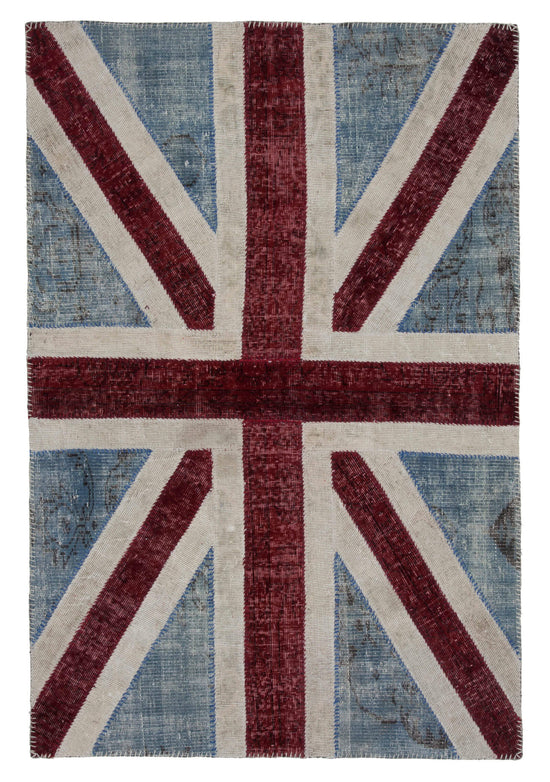 4x6 British Flag Patchwork Rug - 22734
