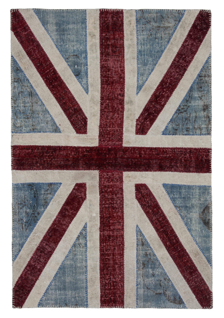 4x6 British Flag Patchwork Rug - 22734