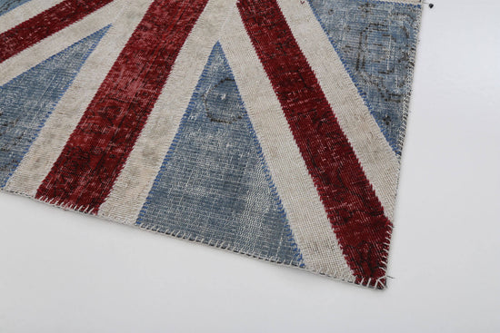 4x6 British Flag Patchwork Rug - 22734