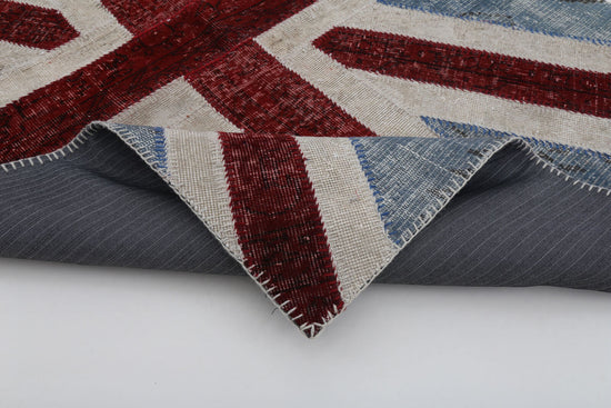 4x6 British Flag Patchwork Rug - 22734