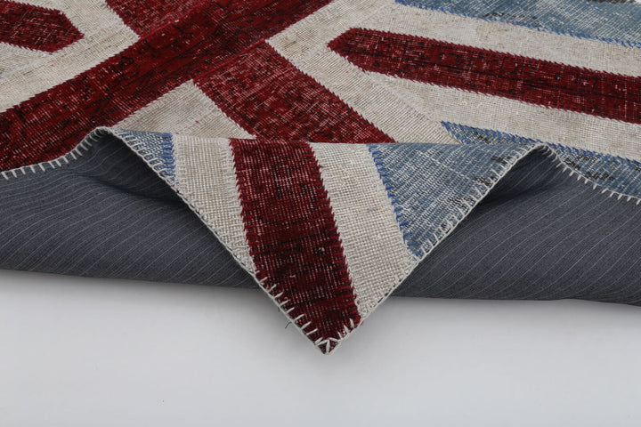 4x6 British Flag Patchwork Rug - 22734