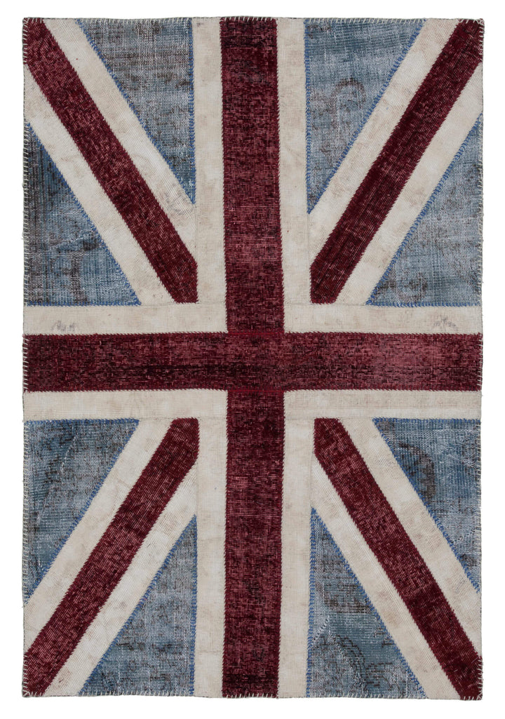 4x6 Uk Flag Patchwork Rug - 22735