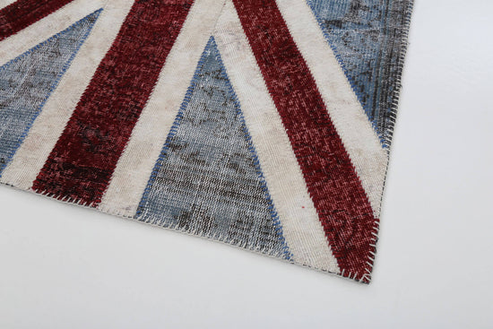 4x6 Uk Flag Patchwork Rug - 22735