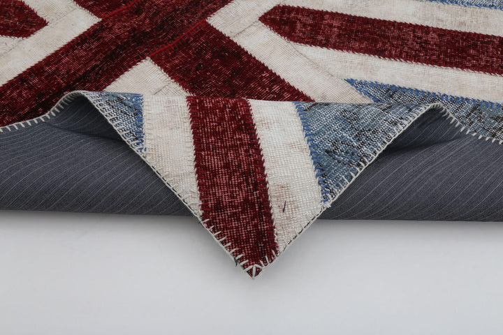 4x6 Uk Flag Patchwork Rug - 22735