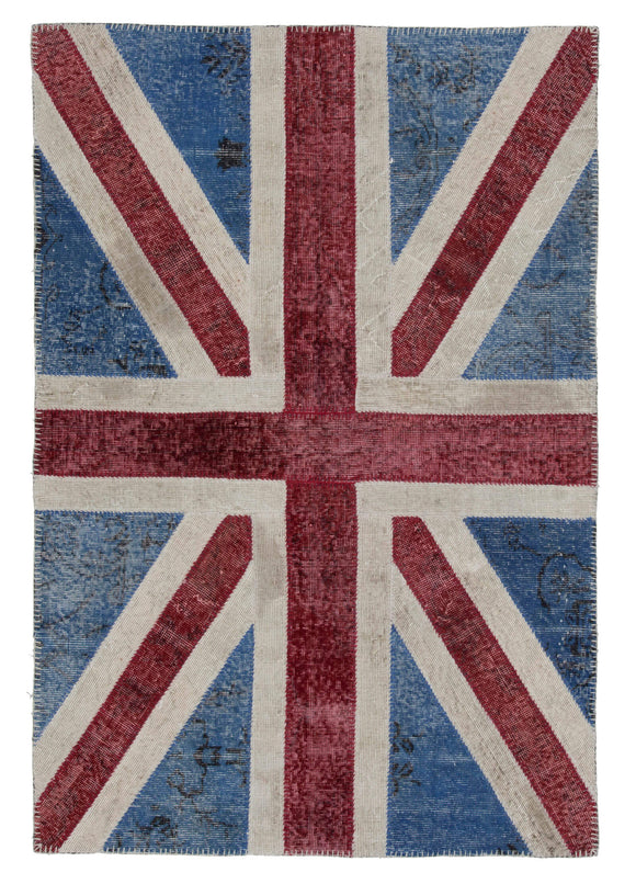 4x6 Uk Flag Patchwork Rug - 22736