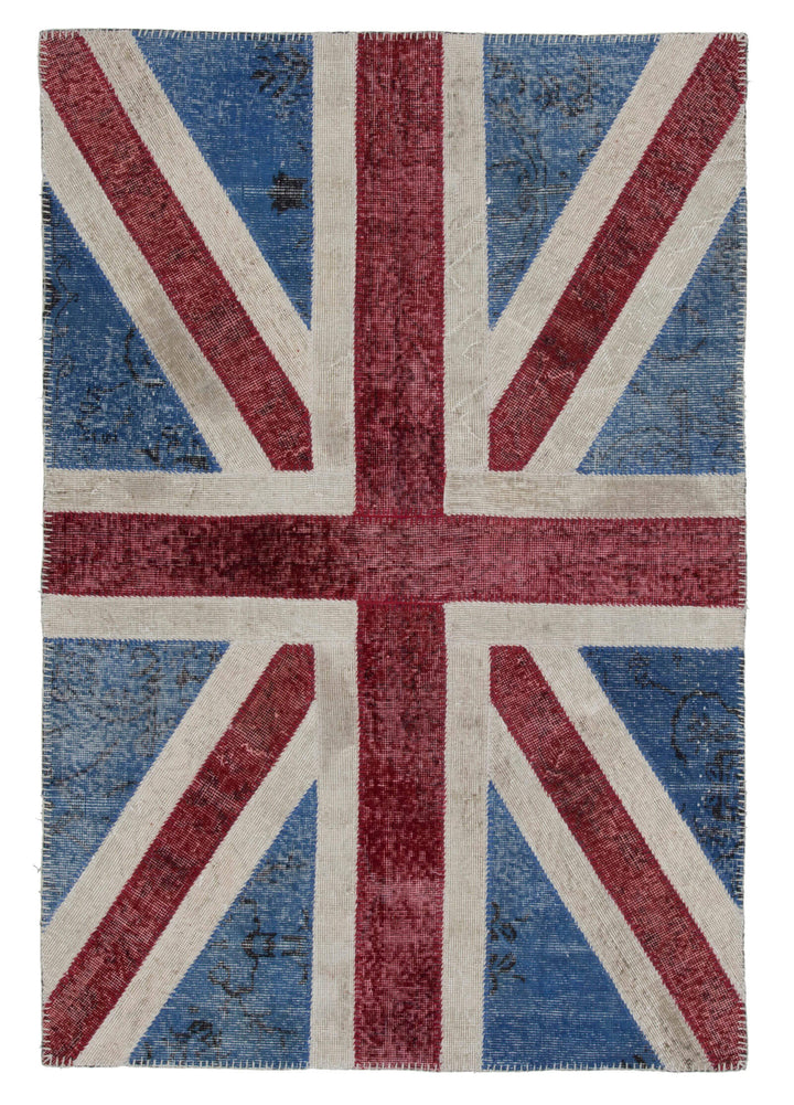 4x6 Uk Flag Patchwork Rug - 22736