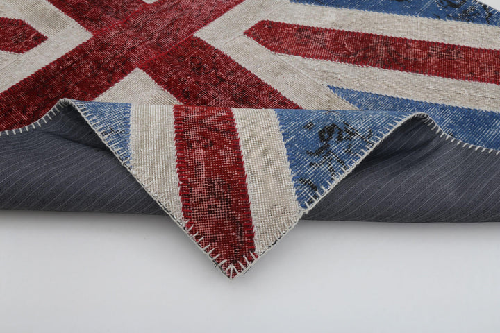 4x6 Uk Flag Patchwork Rug - 22736