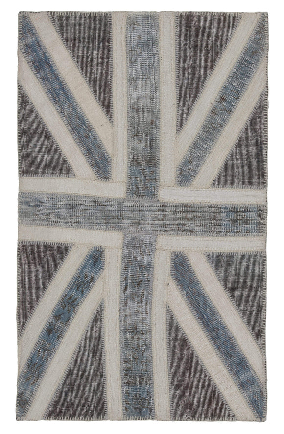 3x5 British Flag Patchwork Rug - 22741