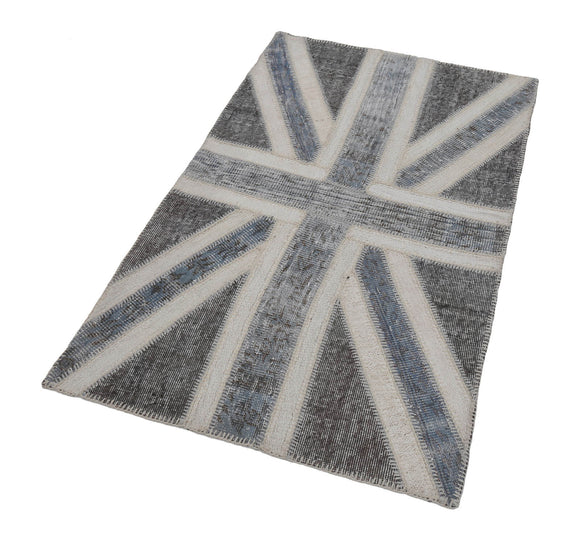 3x5 British Flag Patchwork Rug - 22741