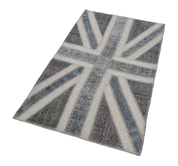 3x5 British Flag Patchwork Rug - 22741