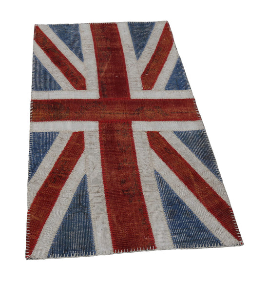 3x5 British Flag Patchwork Rug - 22742