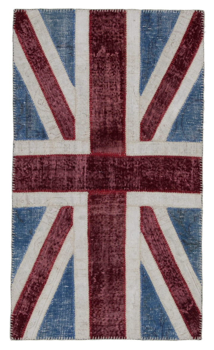 3x5 British Flag Patchwork Rug - 22744