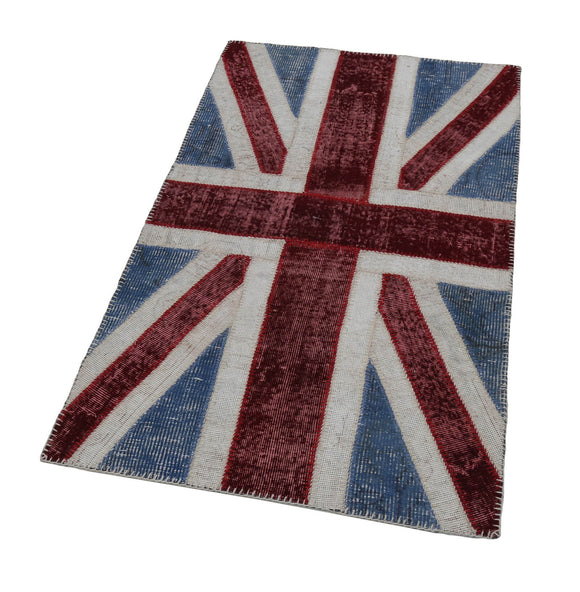 3x5 British Flag Patchwork Rug - 22744