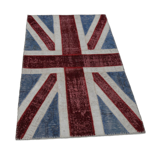 3x5 British Flag Patchwork Rug - 22744