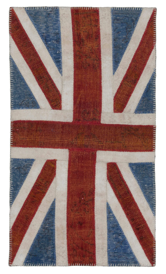 3x5 British Flag Patchwork Rug - 22745
