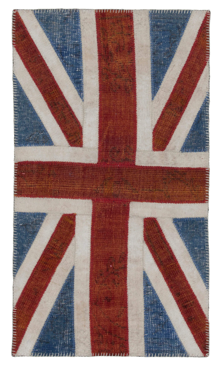 3x5 British Flag Patchwork Rug - 22745