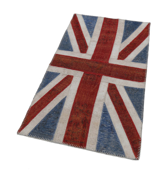3x5 British Flag Patchwork Rug - 22745