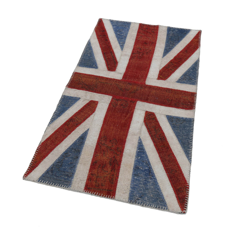 3x5 British Flag Patchwork Rug - 22745