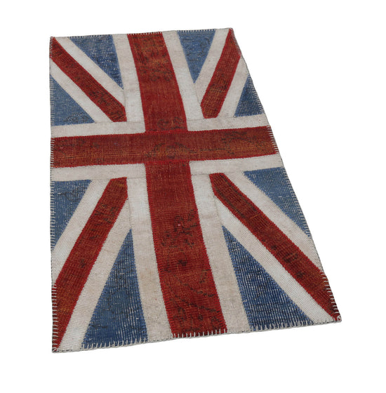 3x5 British Flag Patchwork Rug - 22745