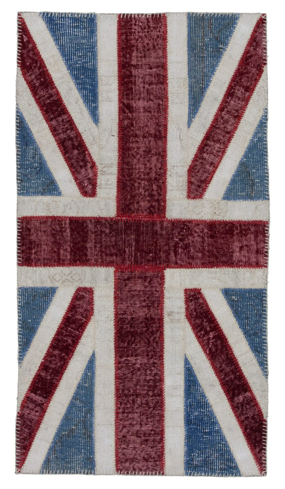 3x5 British Flag Patchwork Rug - 22748