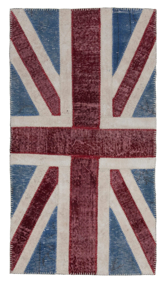 3x5 British Flag Patchwork Rug - 22749