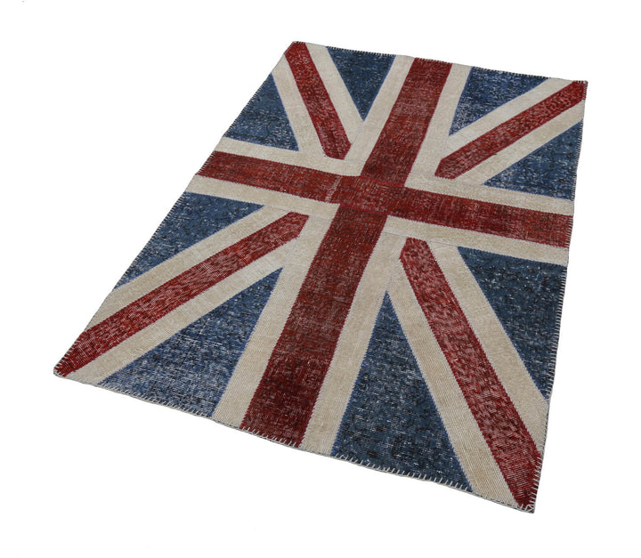 4x6 British Flag Patchwork Rug - 22750