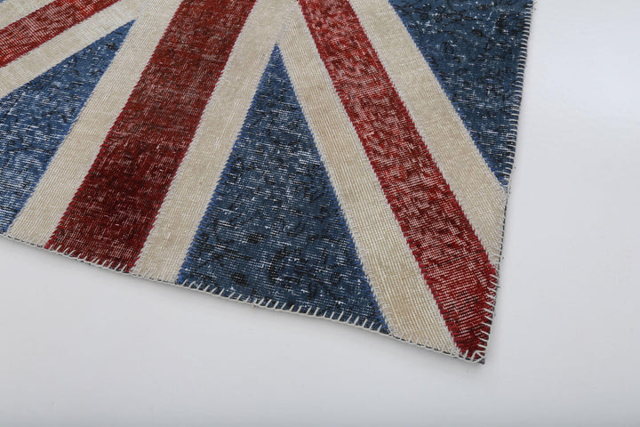 4x6 British Flag Patchwork Rug - 22750
