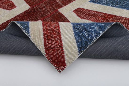 4x6 British Flag Patchwork Rug - 22750