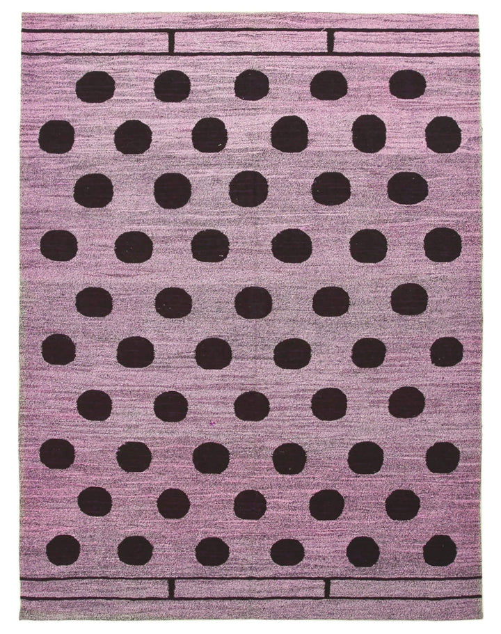 7x9 Purple Contemporary Area Rug - 22751