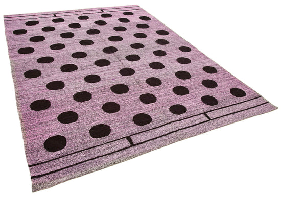 7x9 Purple Contemporary Area Rug - 22751
