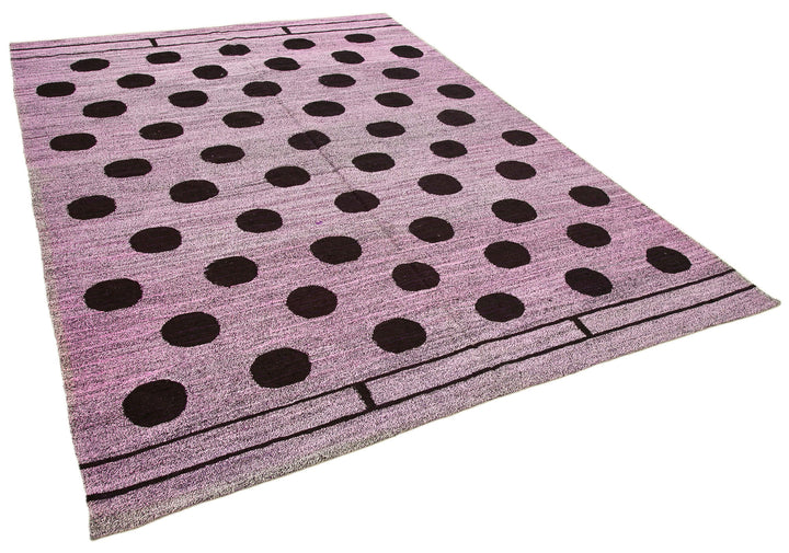 7x9 Purple Contemporary Area Rug - 22751
