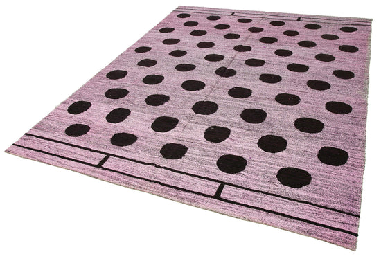 7x9 Purple Contemporary Area Rug - 22751