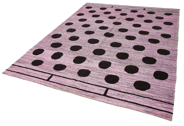 7x9 Purple Contemporary Area Rug - 22751