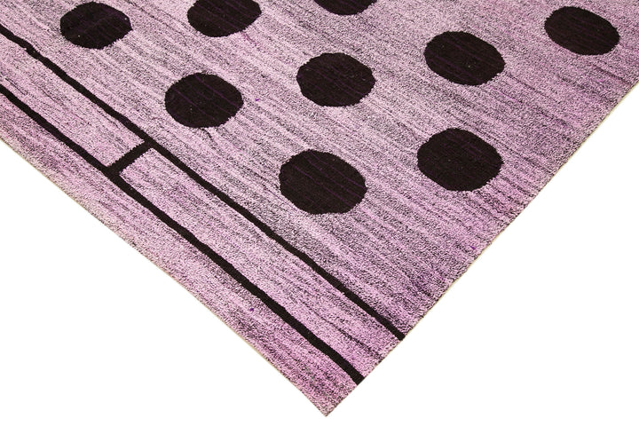 7x9 Purple Contemporary Area Rug - 22751