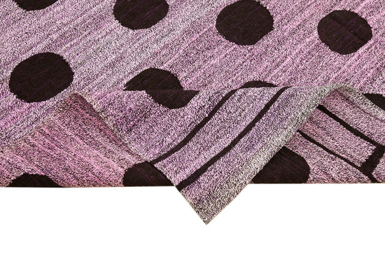 7x9 Purple Contemporary Area Rug - 22751