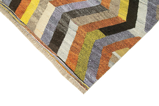 6x8 Multicolor Contemporary Area Rug - 22752