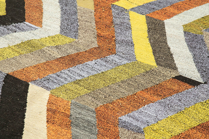 6x8 Multicolor Contemporary Area Rug - 22752