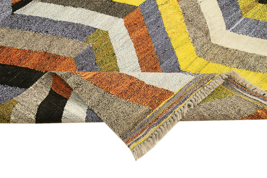 6x8 Multicolor Contemporary Area Rug - 22752