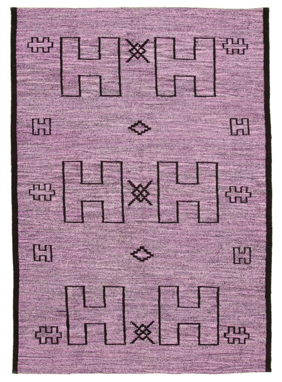 6x9 Purple Contemporary Area Rug - 22753