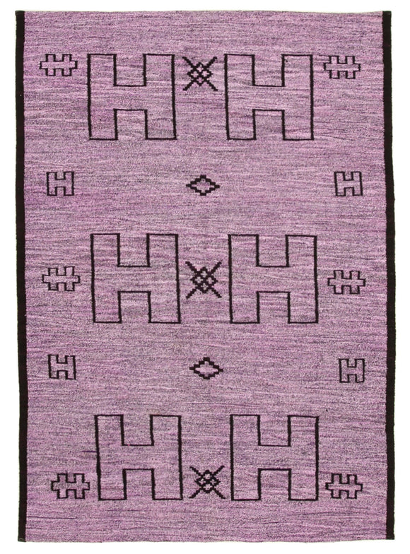 6x9 Purple Contemporary Area Rug - 22753