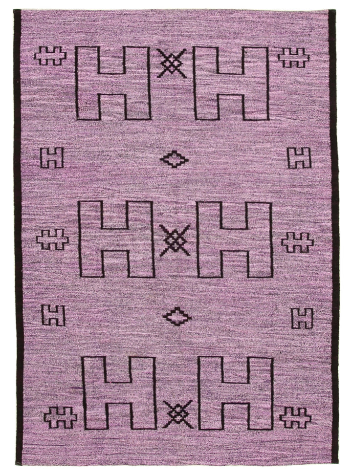 6x9 Purple Contemporary Area Rug - 22753