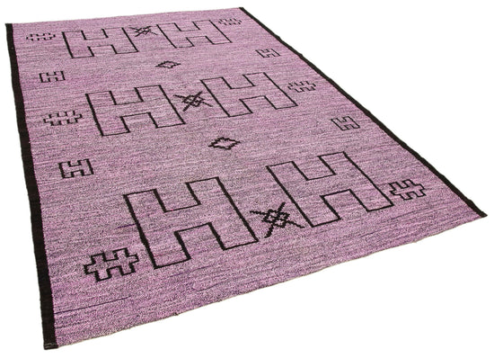 6x9 Purple Contemporary Area Rug - 22753